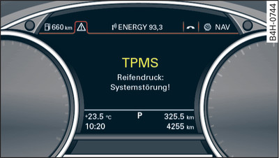 Display: spia e avvertenza per il conducente